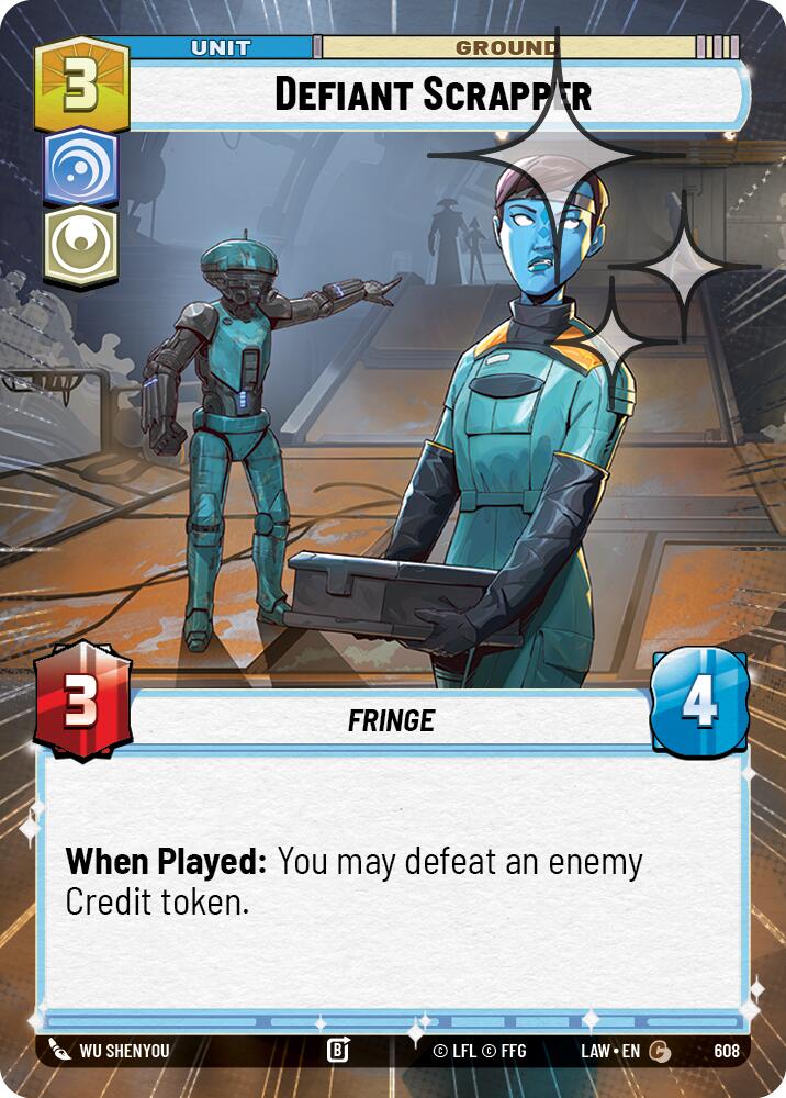Defiant Scrapper (608) (Hyperspace Foil) (608) [A Lawless Time] | Exor Games New Glasgow