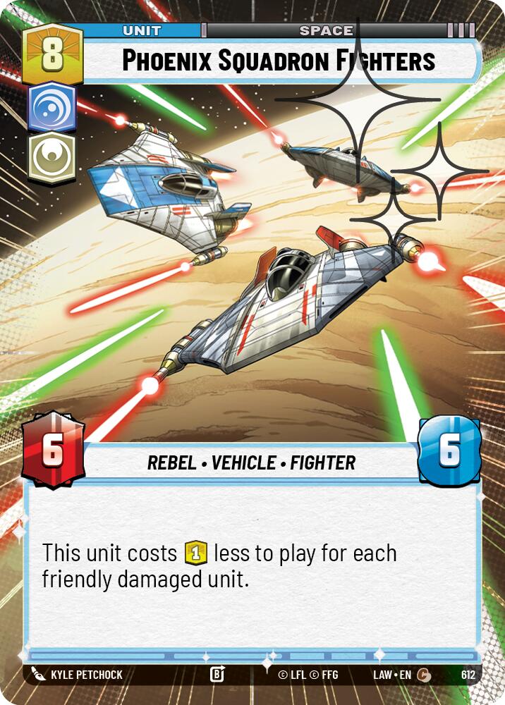 Phoenix Squadron Fighters (612) (Hyperspace Foil) (612) [A Lawless Time] | Exor Games New Glasgow