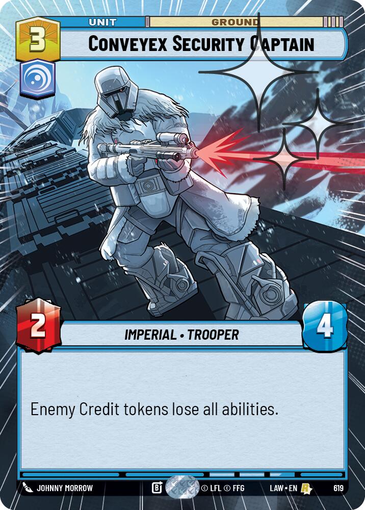 Conveyex Security Captain (619) (Hyperspace Foil) (619) [A Lawless Time] | Exor Games New Glasgow