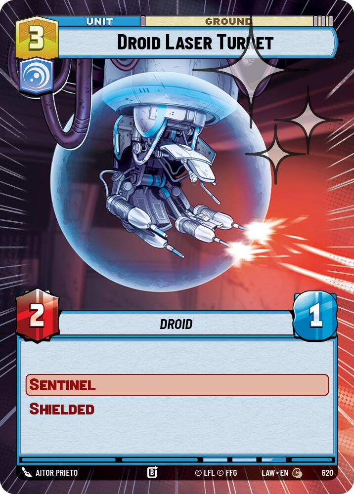 Droid Laser Turret (620) (Hyperspace Foil) (620) [A Lawless Time] | Exor Games New Glasgow