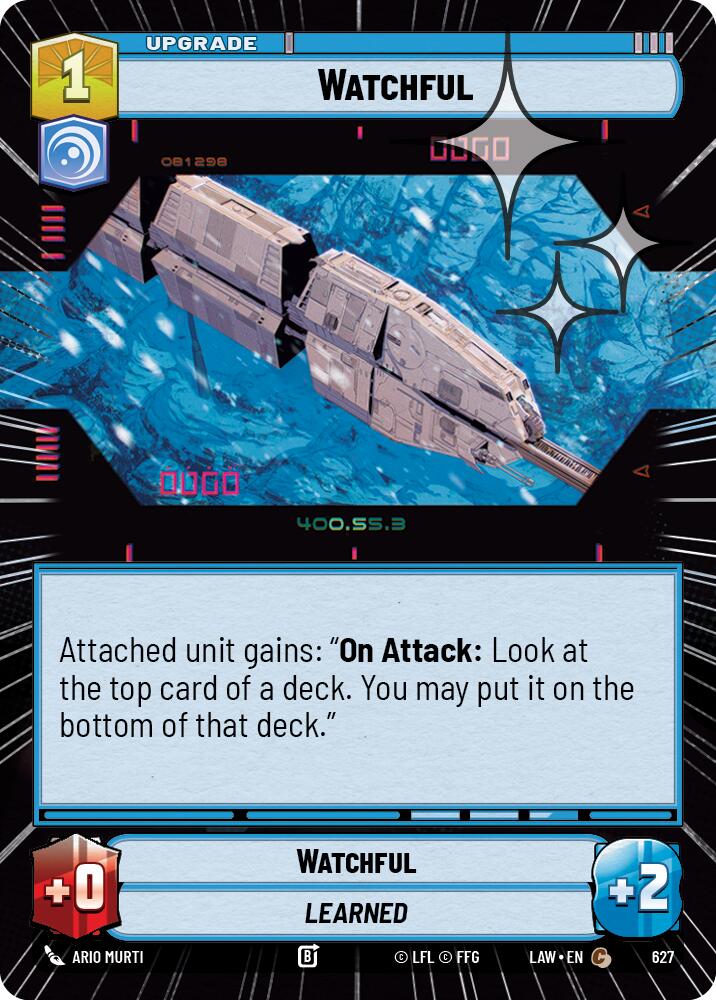 Watchful (627) (Hyperspace Foil) (627) [A Lawless Time] | Exor Games New Glasgow