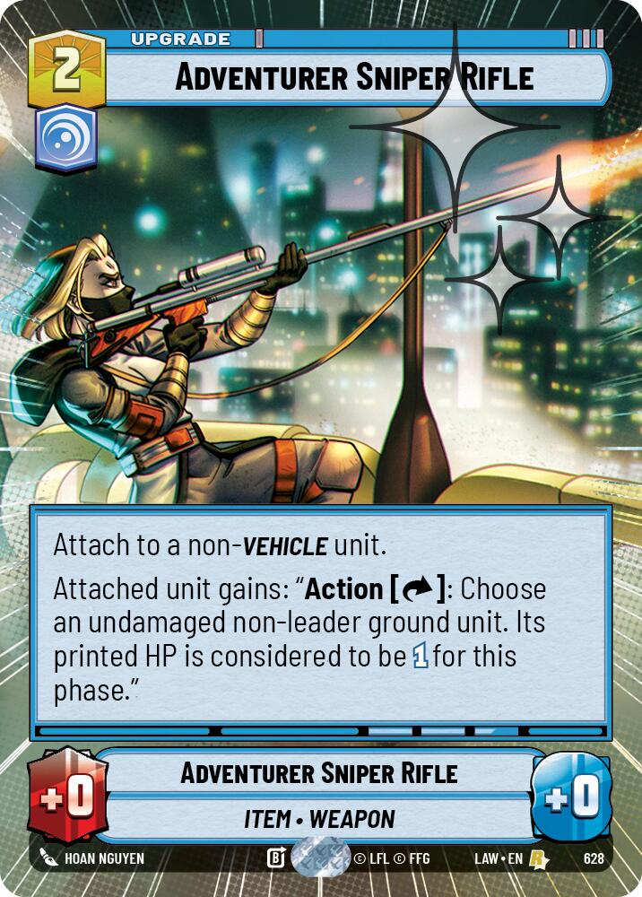 Adventurer Sniper Rifle (628) (Hyperspace Foil) (628) [A Lawless Time] | Exor Games New Glasgow