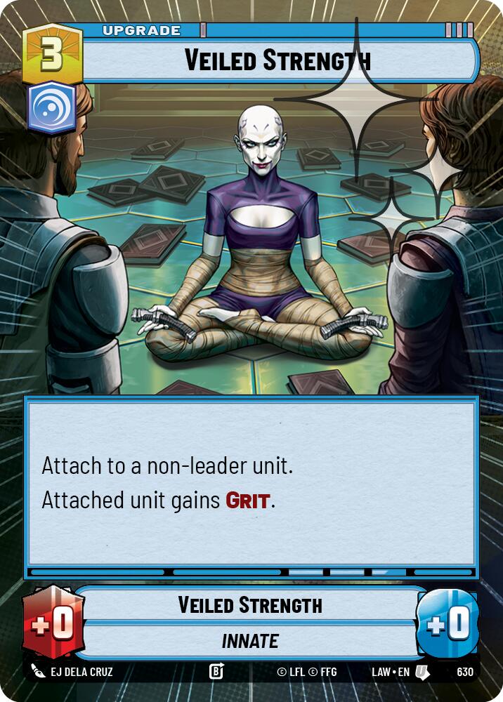 Veiled Strength (630) (Hyperspace Foil) (630) [A Lawless Time] | Exor Games New Glasgow