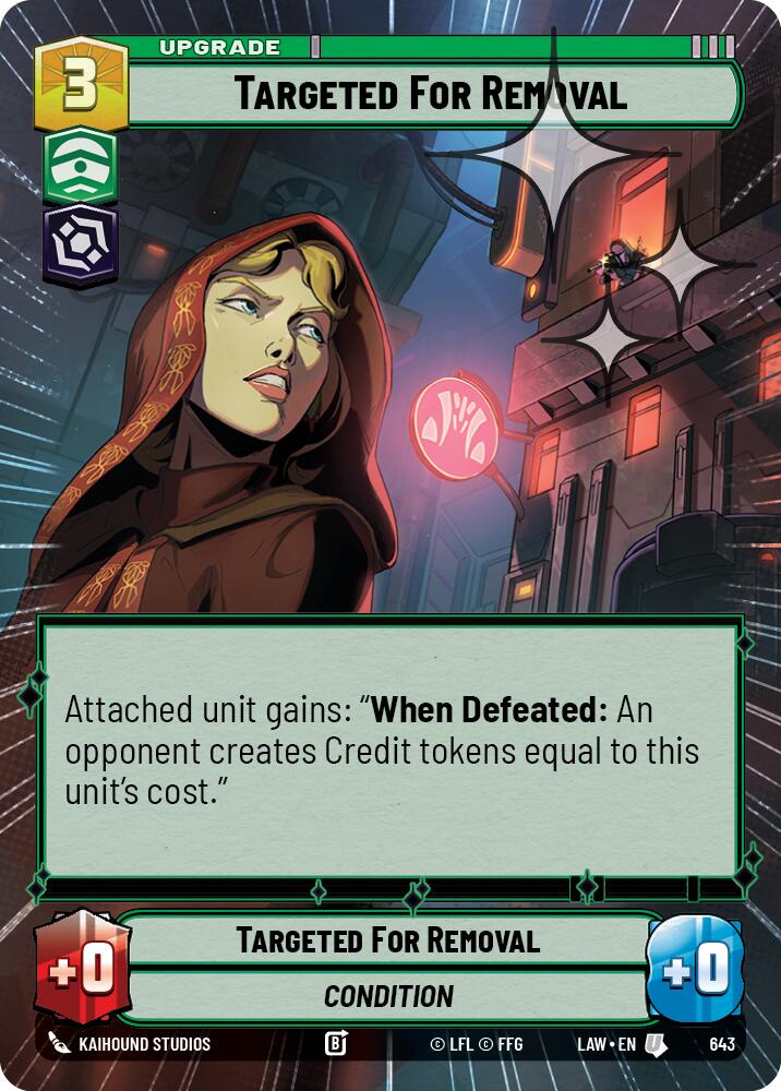 Targeted for Removal (643) (Hyperspace Foil) (643) [A Lawless Time] | Exor Games New Glasgow