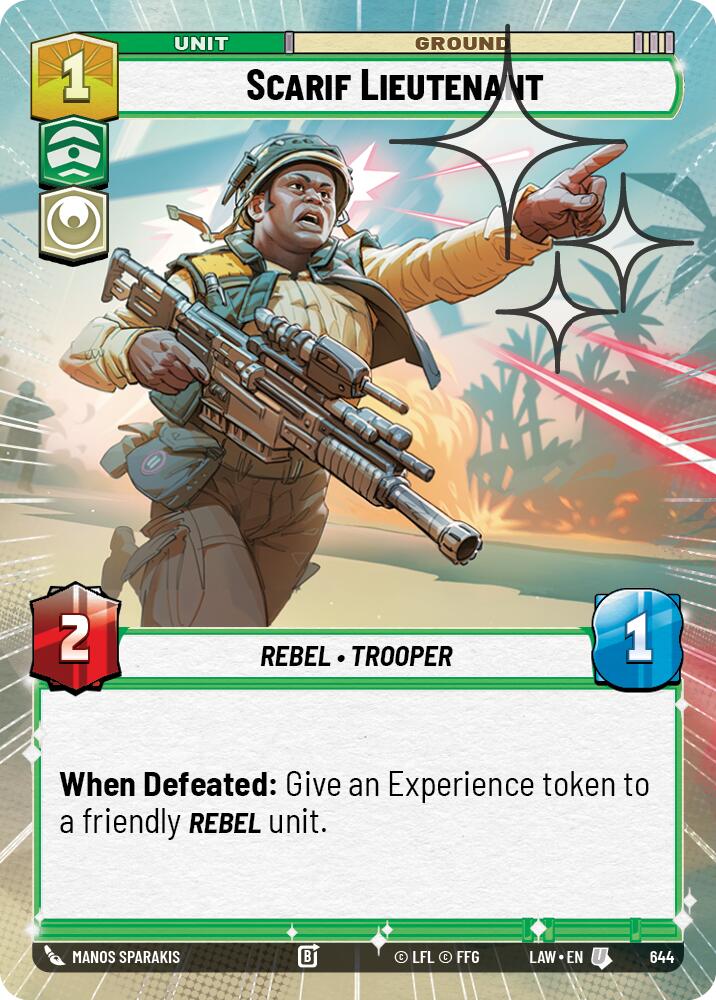 Scarif Lieutenant (644) (Hyperspace Foil) (644) [A Lawless Time] | Exor Games New Glasgow