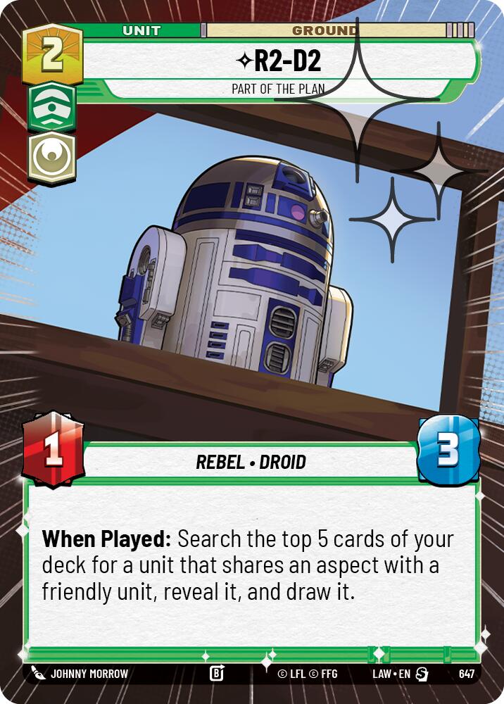 R2-D2 - Part of the Plan (647) (Hyperspace Foil) (647) [A Lawless Time] | Exor Games New Glasgow