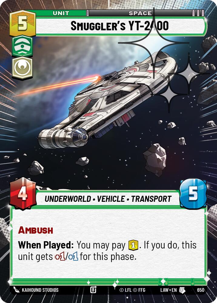 Smuggler's YT-2400 (650) (Hyperspace Foil) (650) [A Lawless Time] | Exor Games New Glasgow