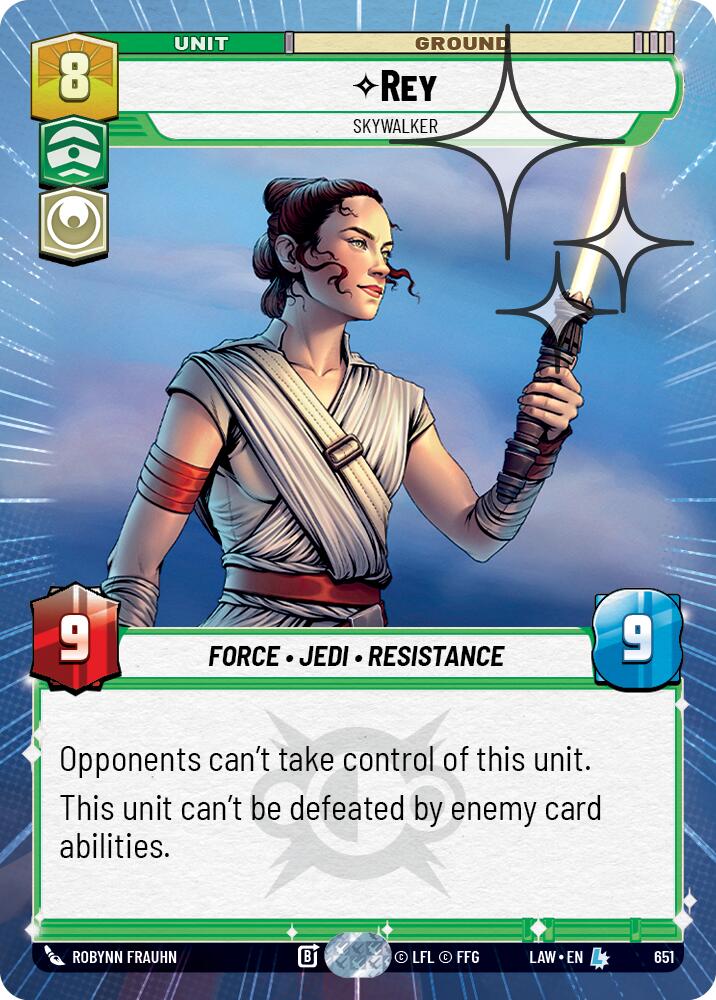 Rey - Skywalker (651) (Hyperspace Foil) (651) [A Lawless Time] | Exor Games New Glasgow