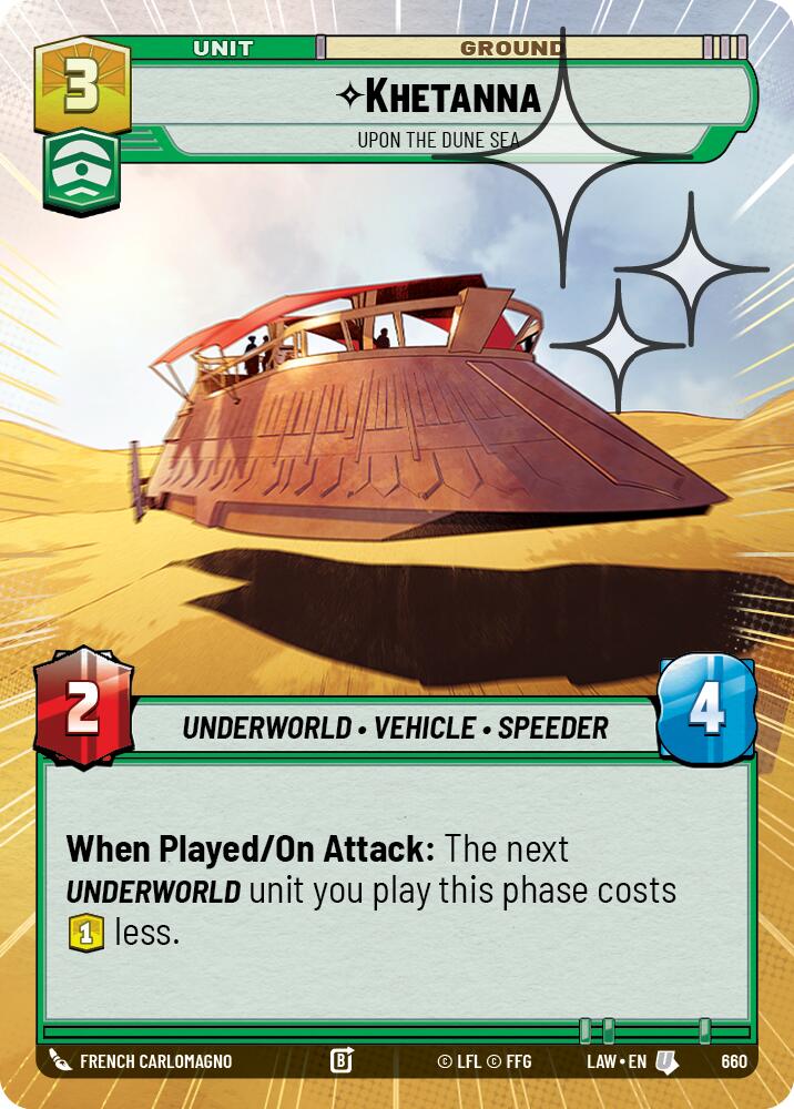 Khetanna - Upon the Dune Sea (660) (Hyperspace Foil) (660) [A Lawless Time] | Exor Games New Glasgow