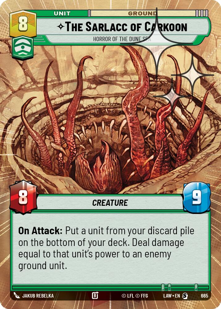 The Sarlacc of Carkoon - Horror of the Dune Sea (665) (Hyperspace Foil) (665) [A Lawless Time] | Exor Games New Glasgow