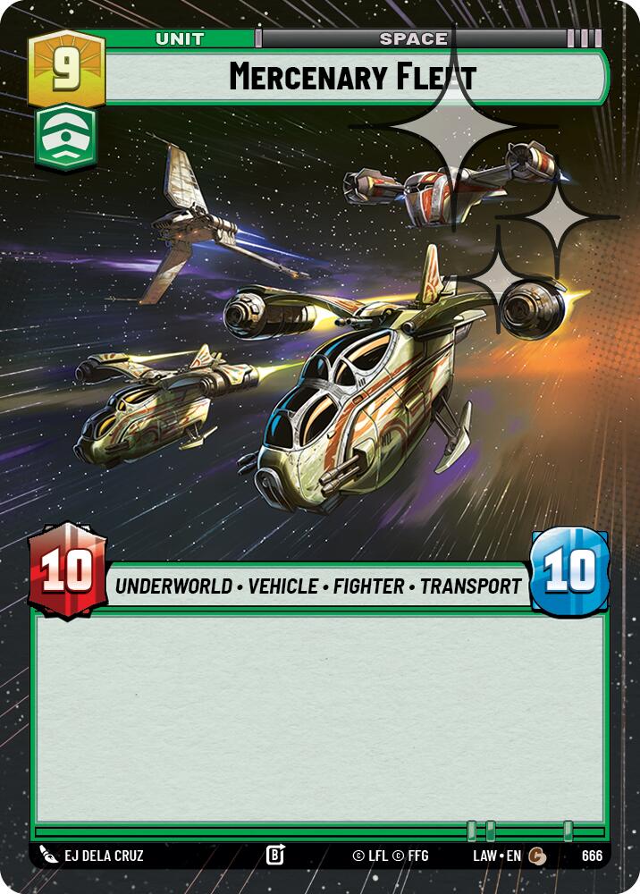 Mercenary Fleet (666) (Hyperspace Foil) (666) [A Lawless Time] | Exor Games New Glasgow