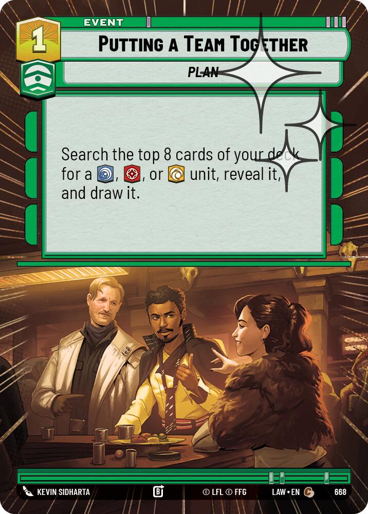 Putting a Team Together (668) (Hyperspace Foil) (668) [A Lawless Time] | Exor Games New Glasgow