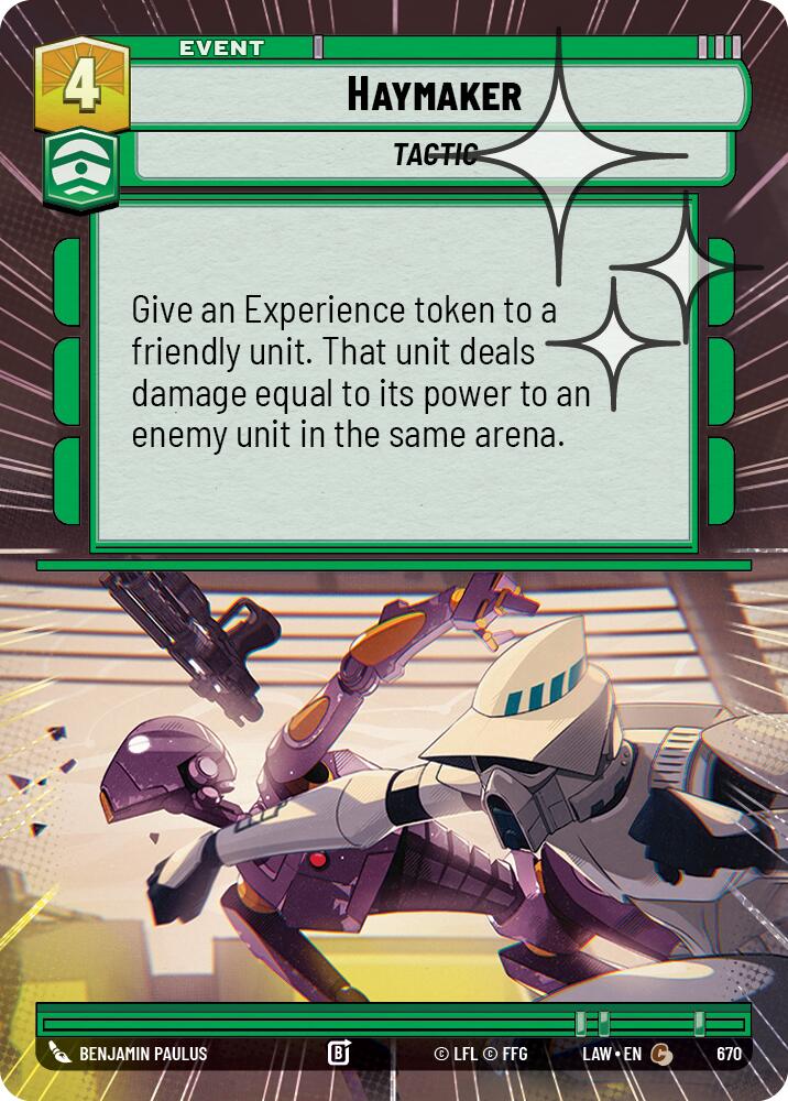 Haymaker (670) (Hyperspace Foil) (670) [A Lawless Time] | Exor Games New Glasgow