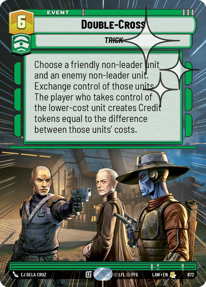 Double-Cross (672) (Hyperspace Foil) (672) [A Lawless Time] | Exor Games New Glasgow