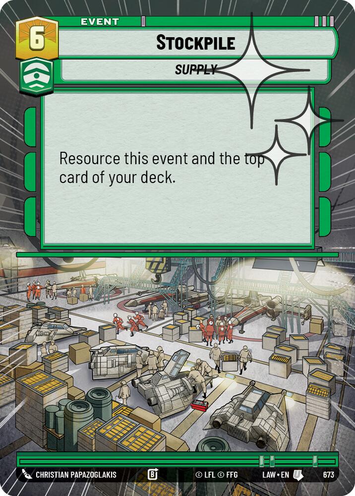Stockpile (673) (Hyperspace Foil) (673) [A Lawless Time] | Exor Games New Glasgow