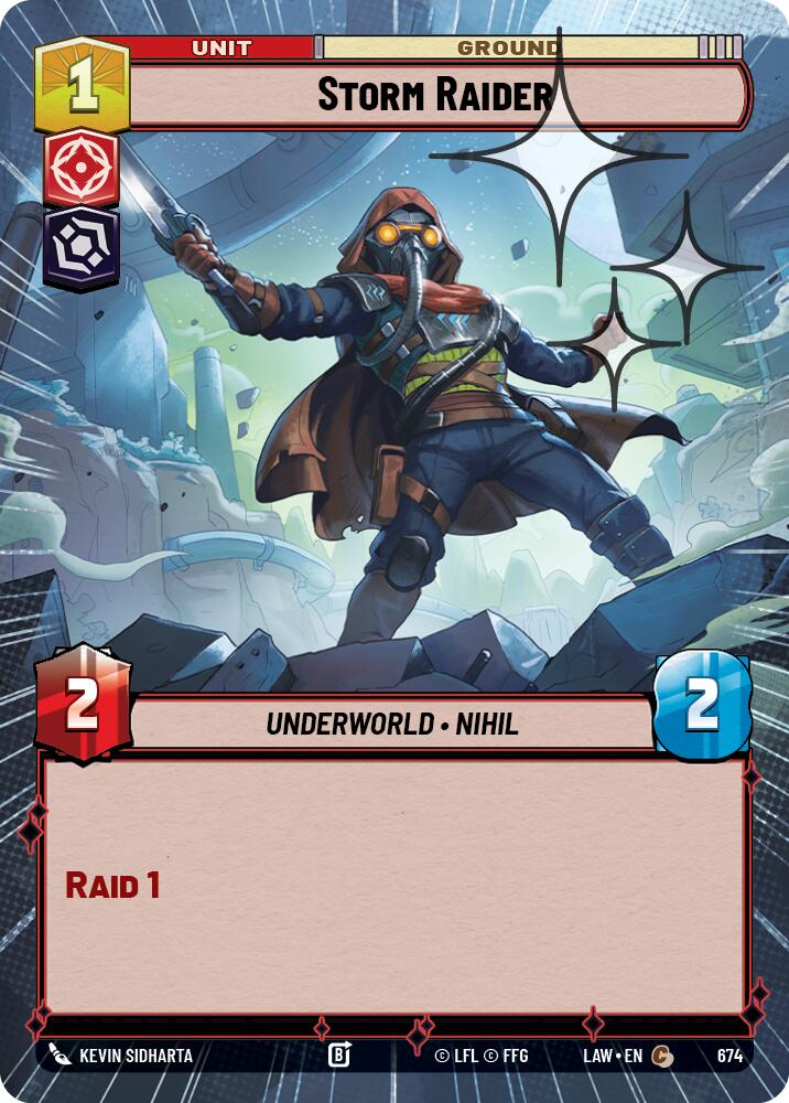 Storm Raider (674) (Hyperspace Foil) (674) [A Lawless Time] | Exor Games New Glasgow