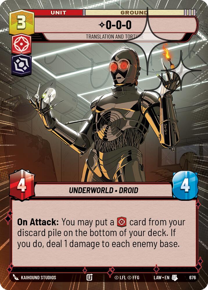 0-0-0 - Translation and Torture (676) (Hyperspace Foil) (676) [A Lawless Time] | Exor Games New Glasgow