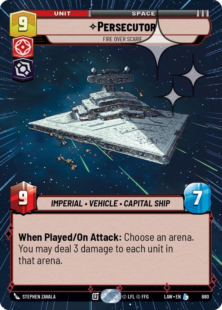 Persecutor - Fire Over Scarif (680) (Hyperspace Foil) (680) [A Lawless Time] | Exor Games New Glasgow