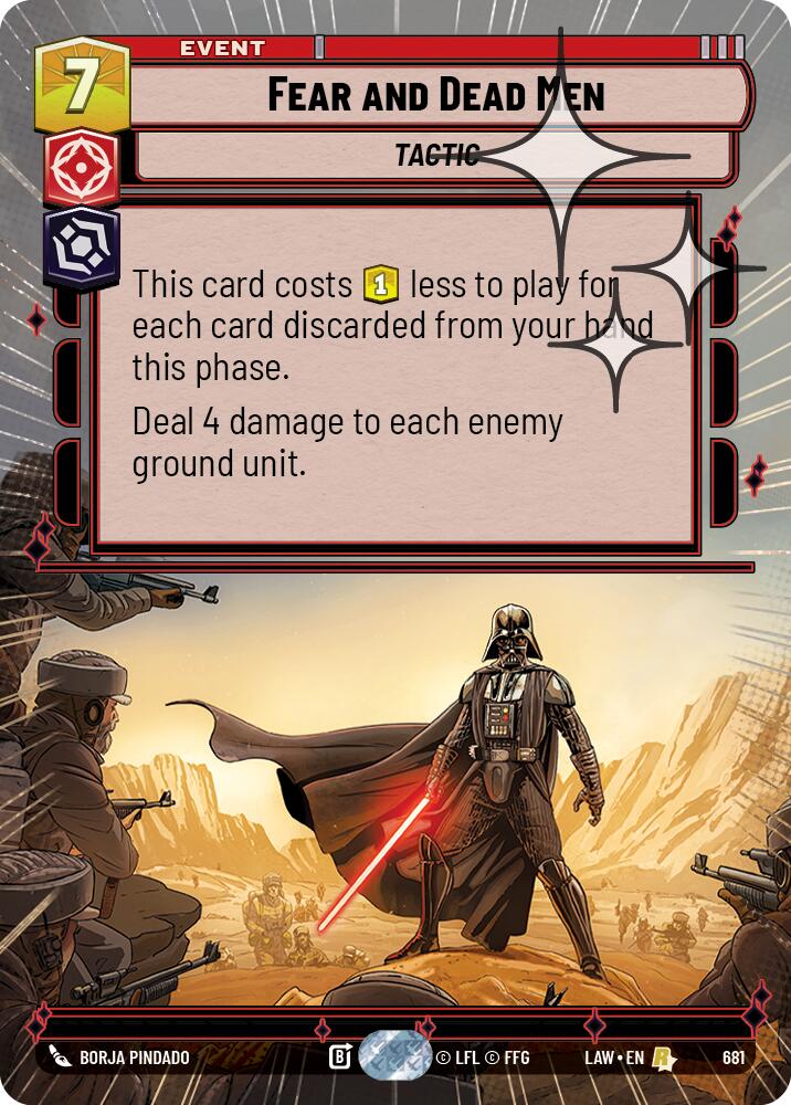 Fear and Dead Men (681) (Hyperspace Foil) (681) [A Lawless Time] | Exor Games New Glasgow