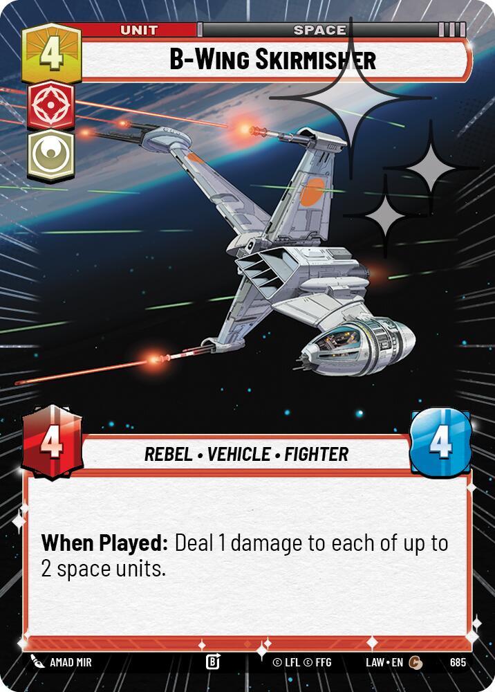 B-Wing Skirmisher (685) (Hyperspace Foil) (685) [A Lawless Time] | Exor Games New Glasgow