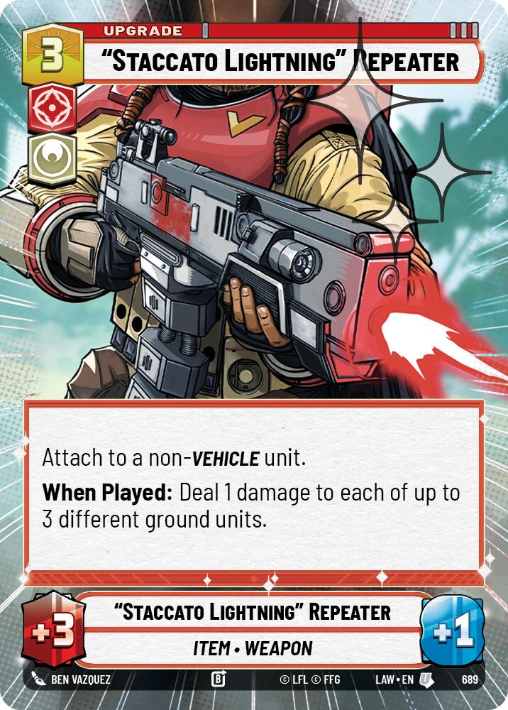 "Staccato Lightning" Repeater (689) (Hyperspace Foil) (689) [A Lawless Time] | Exor Games New Glasgow