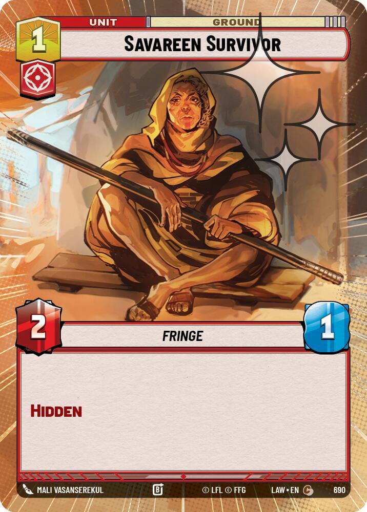 Savareen Survivor (690) (Hyperspace Foil) (690) [A Lawless Time] | Exor Games New Glasgow