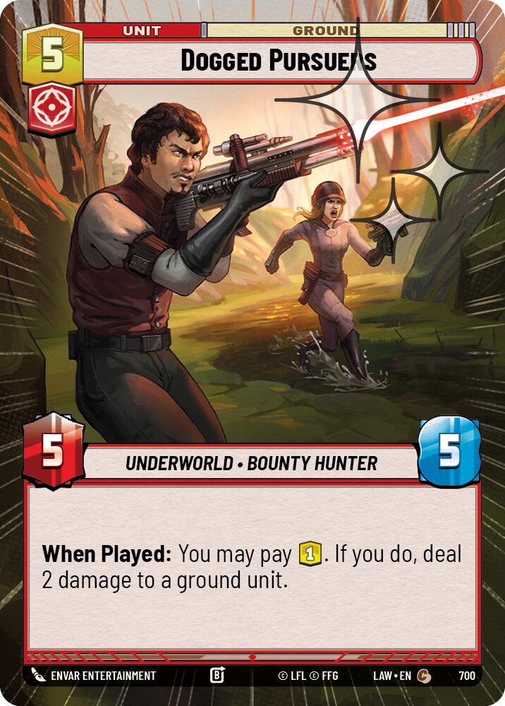 Dogged Pursuers (700) (Hyperspace Foil) (700) [A Lawless Time] | Exor Games New Glasgow