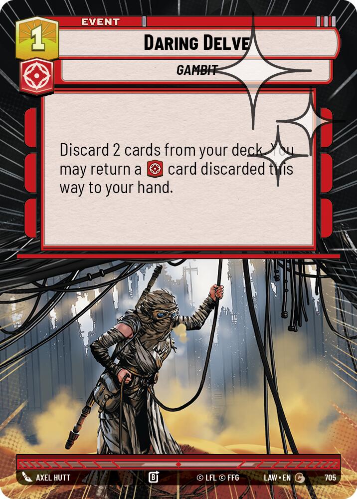 Daring Delve (705) (Hyperspace Foil) (705) [A Lawless Time] | Exor Games New Glasgow