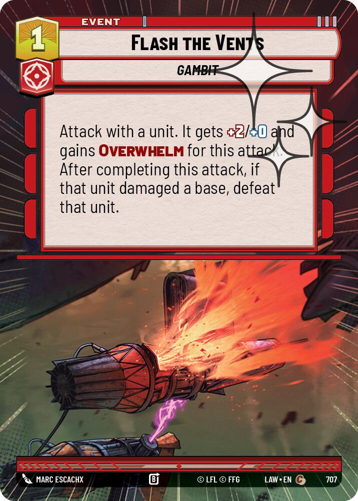 Flash the Vents (707) (Hyperspace Foil) (707) [A Lawless Time] | Exor Games New Glasgow