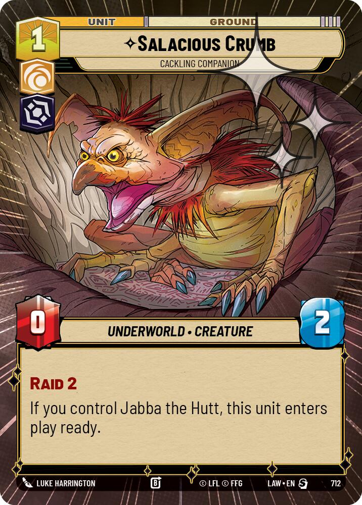 Salacious Crumb - Cackling Companion (712) (Hyperspace Foil) (712) [A Lawless Time] | Exor Games New Glasgow