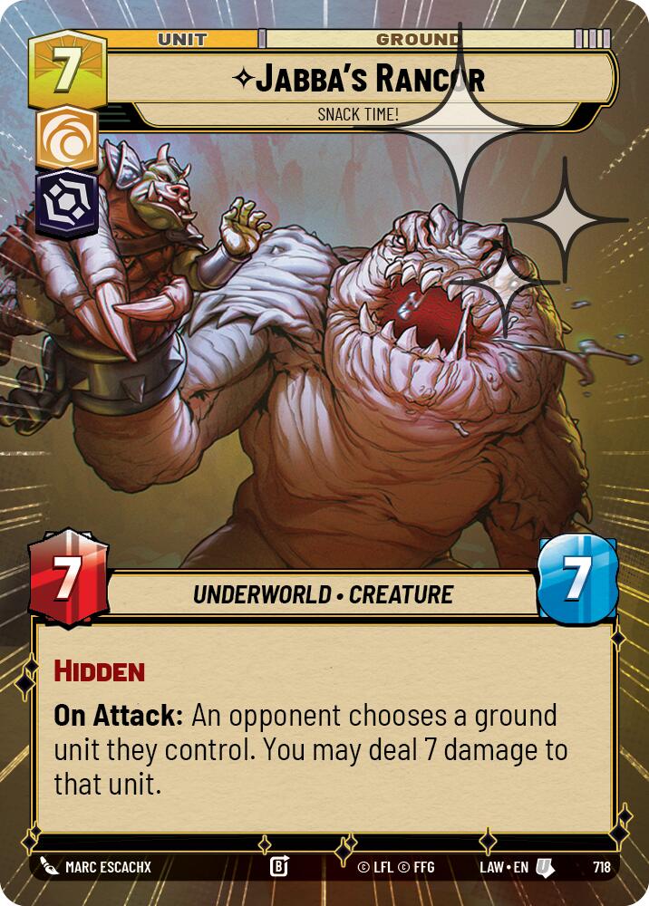Jabba's Rancor - Snack Time! (718) (Hyperspace Foil) (718) [A Lawless Time] | Exor Games New Glasgow