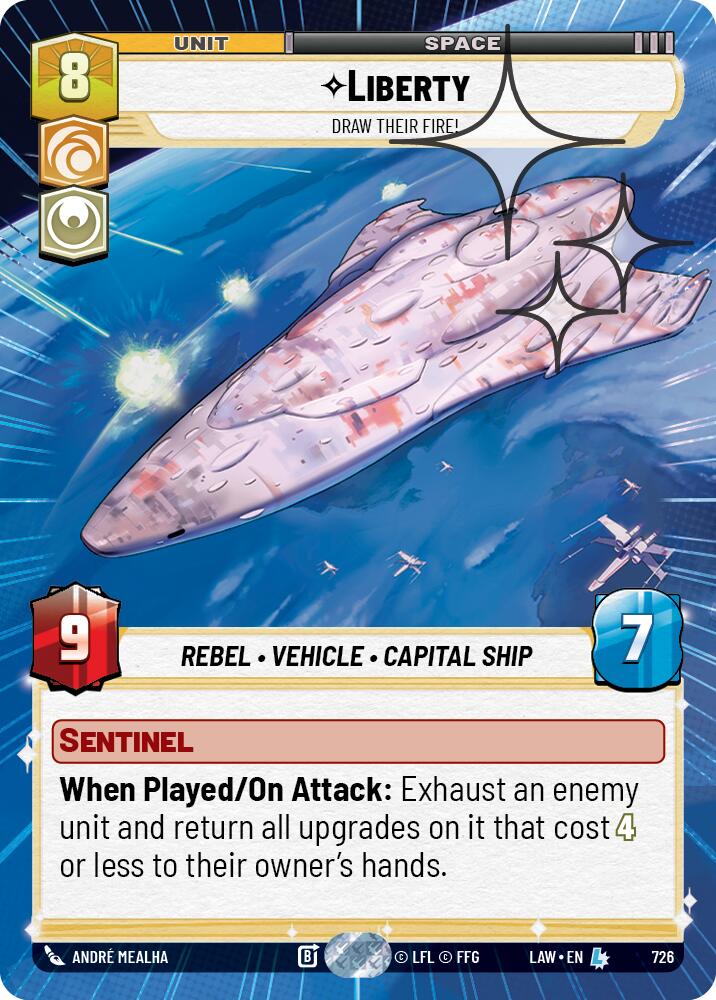 Liberty - Draw Their Fire! (726) (Hyperspace Foil) (726) [A Lawless Time] | Exor Games New Glasgow