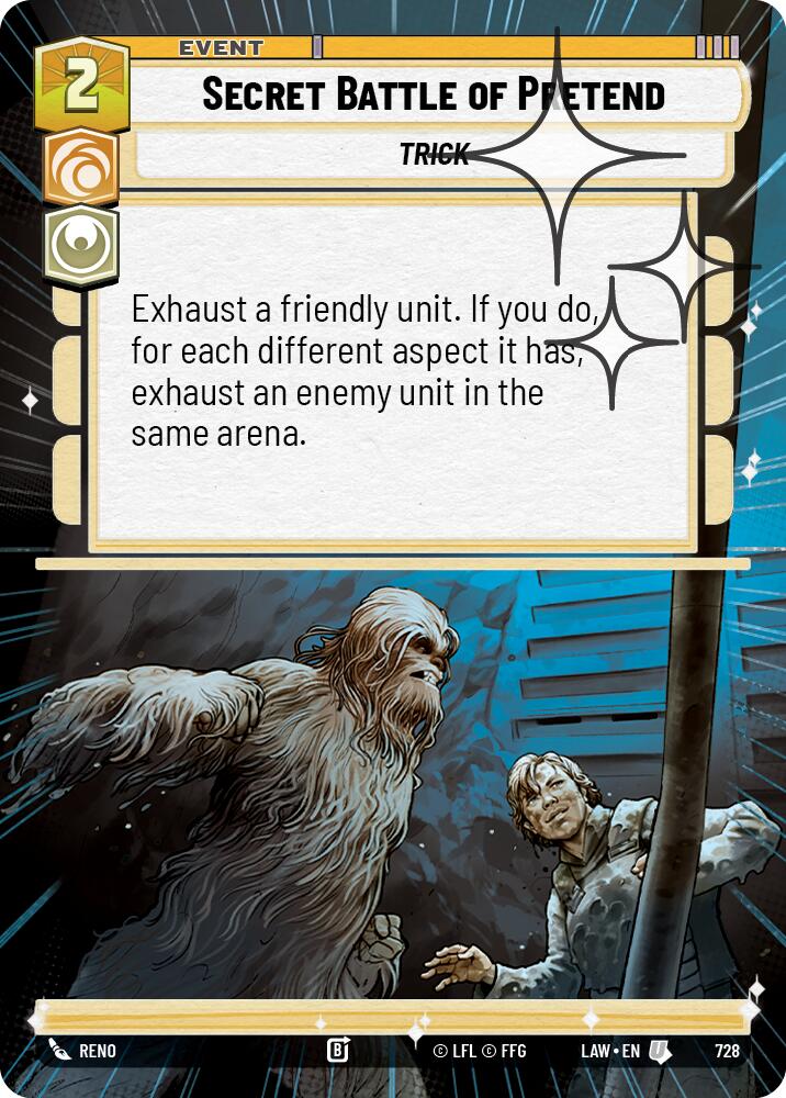 Secret Battle of Pretend (728) (Hyperspace Foil) (728) [A Lawless Time] | Exor Games New Glasgow