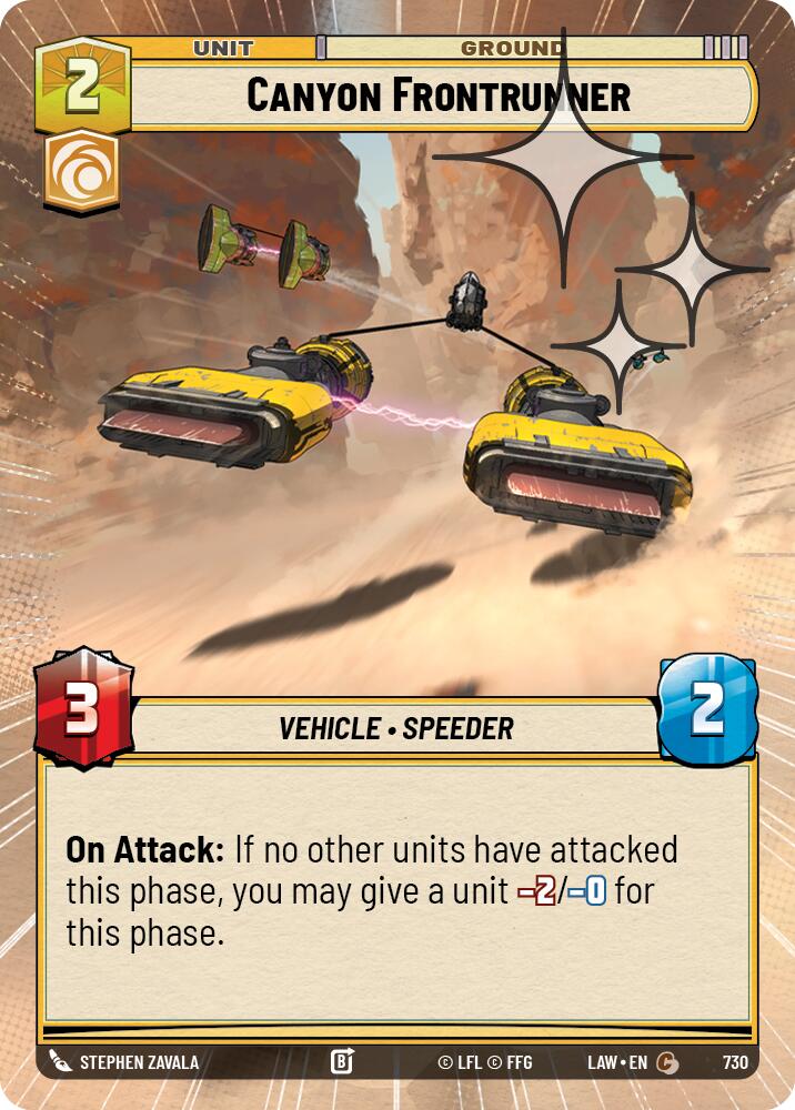 Canyon Frontrunner (730) (Hyperspace Foil) (730) [A Lawless Time] | Exor Games New Glasgow