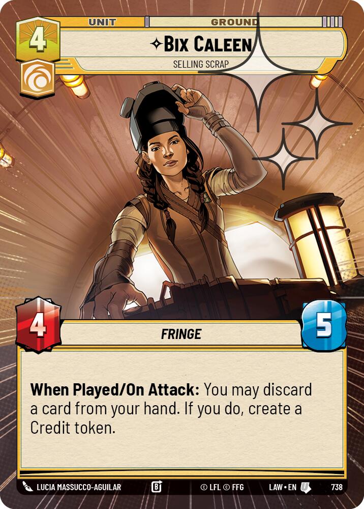 Bix Caleen - Selling Scrap (738) (Hyperspace Foil) (738) [A Lawless Time] | Exor Games New Glasgow