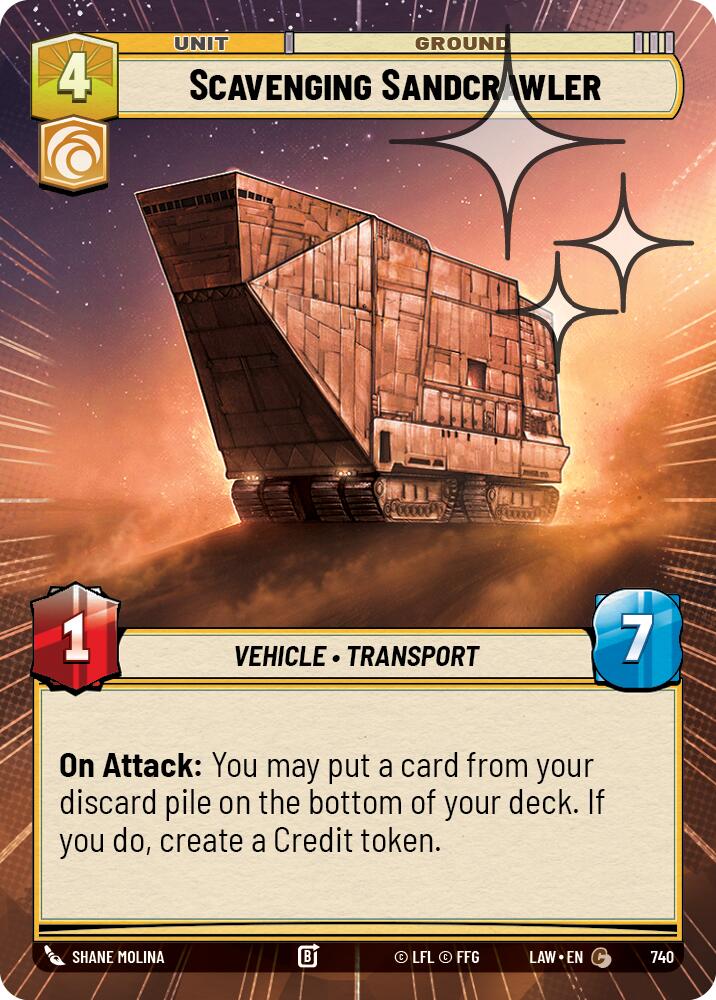 Scavenging Sandcrawler (740) (Hyperspace Foil) (740) [A Lawless Time] | Exor Games New Glasgow