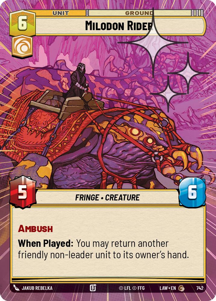 Milodon Rider (742) (Hyperspace Foil) (742) [A Lawless Time] | Exor Games New Glasgow