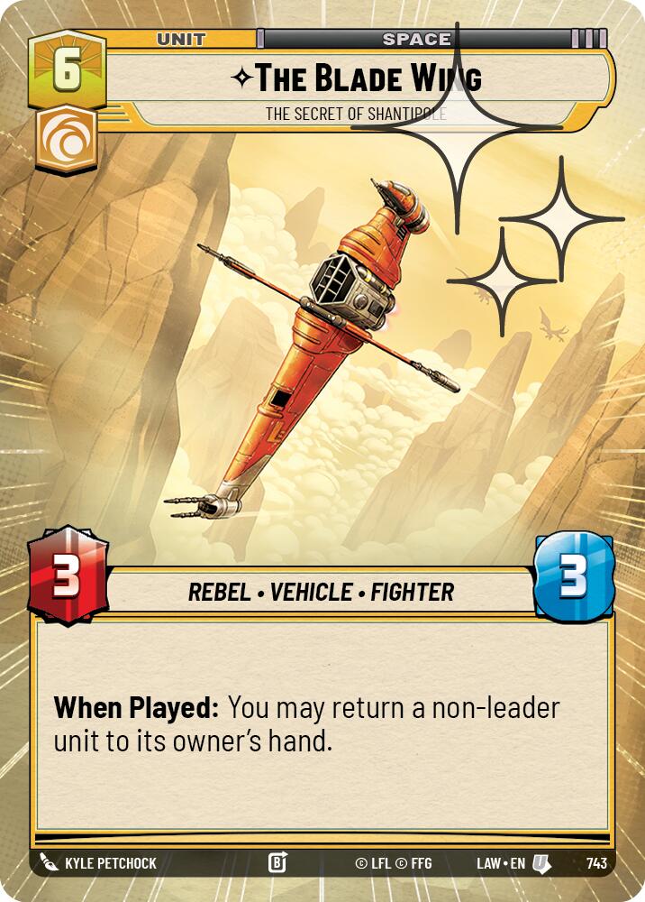 The Blade Wing - The Secret of Shantipole (743) (Hyperspace Foil) (743) [A Lawless Time] | Exor Games New Glasgow