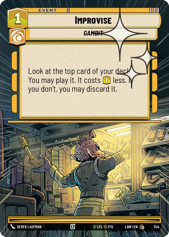 Improvise (744) (Hyperspace Foil) (744) [A Lawless Time] | Exor Games New Glasgow