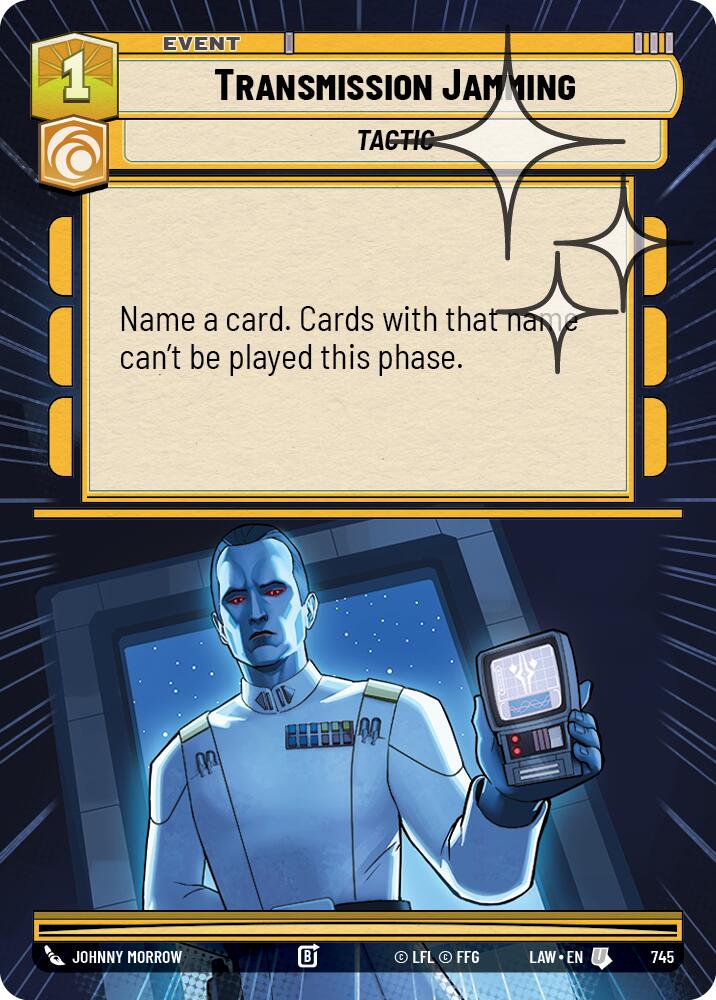 Transmission Jamming (745) (Hyperspace Foil) (745) [A Lawless Time] | Exor Games New Glasgow