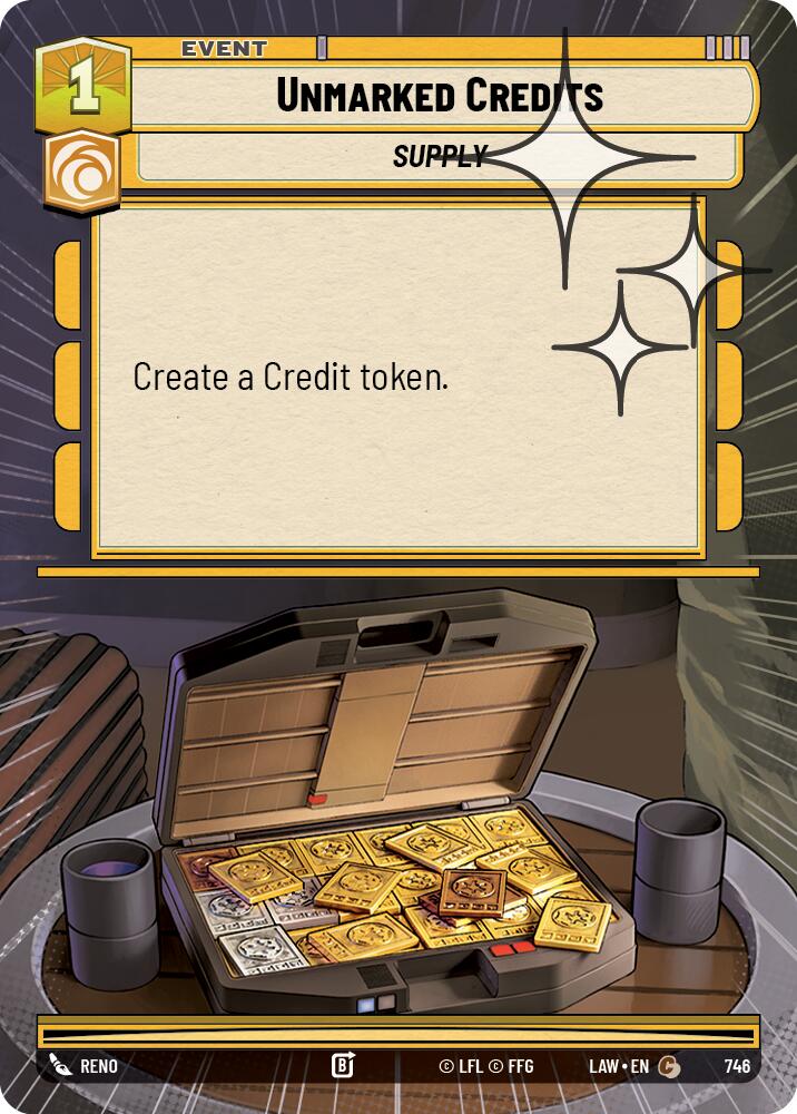 Unmarked Credits (746) (Hyperspace Foil) (746) [A Lawless Time] | Exor Games New Glasgow