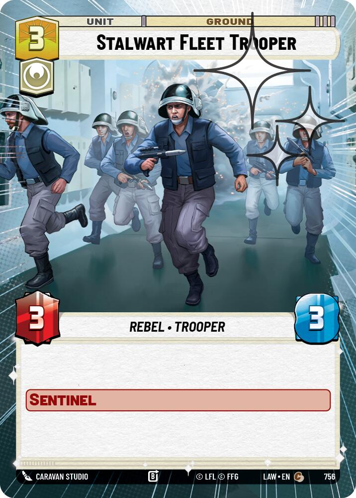 Stalwart Fleet Trooper (756) (Hyperspace Foil) (756) [A Lawless Time] | Exor Games New Glasgow