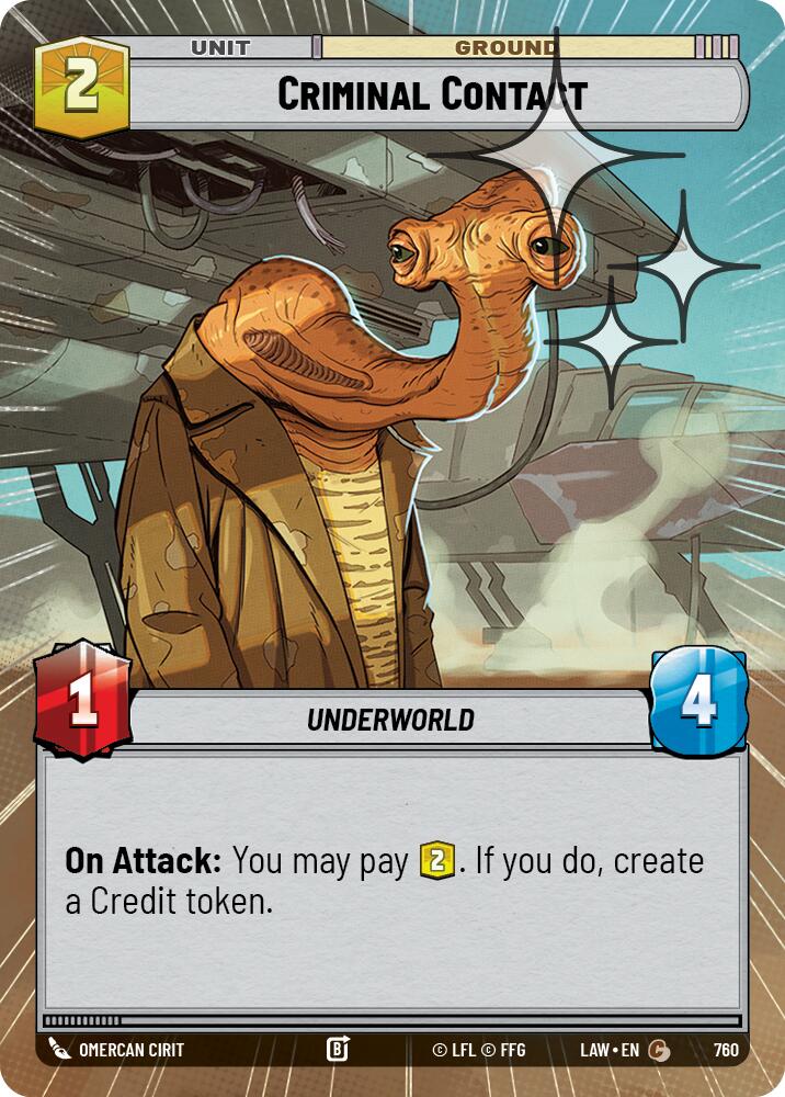 Criminal Contact (760) (Hyperspace Foil) (760) [A Lawless Time] | Exor Games New Glasgow