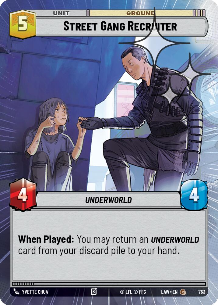 Street Gang Recruiter (763) (Hyperspace Foil) (763) [A Lawless Time] | Exor Games New Glasgow