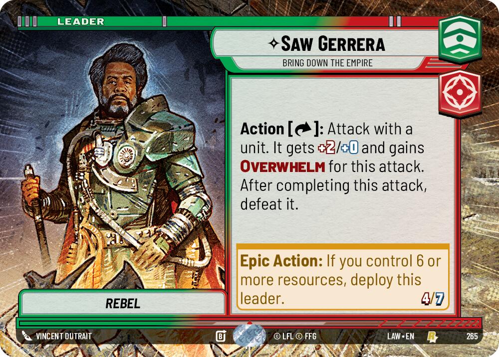 Saw Gerrera - Bring Down the Empire (Hyperspace) (265) (265) [A Lawless Time] | Exor Games New Glasgow