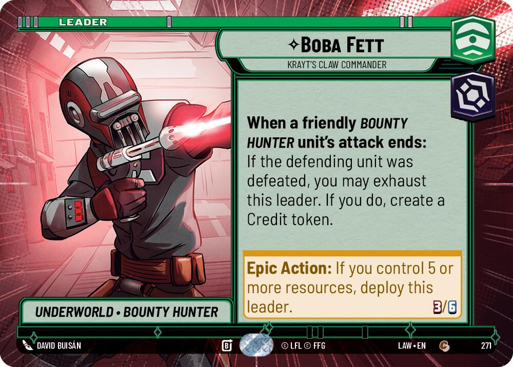 Boba Fett - Krayt's Claw Commander (Hyperspace) (271) (271) [A Lawless Time] | Exor Games New Glasgow
