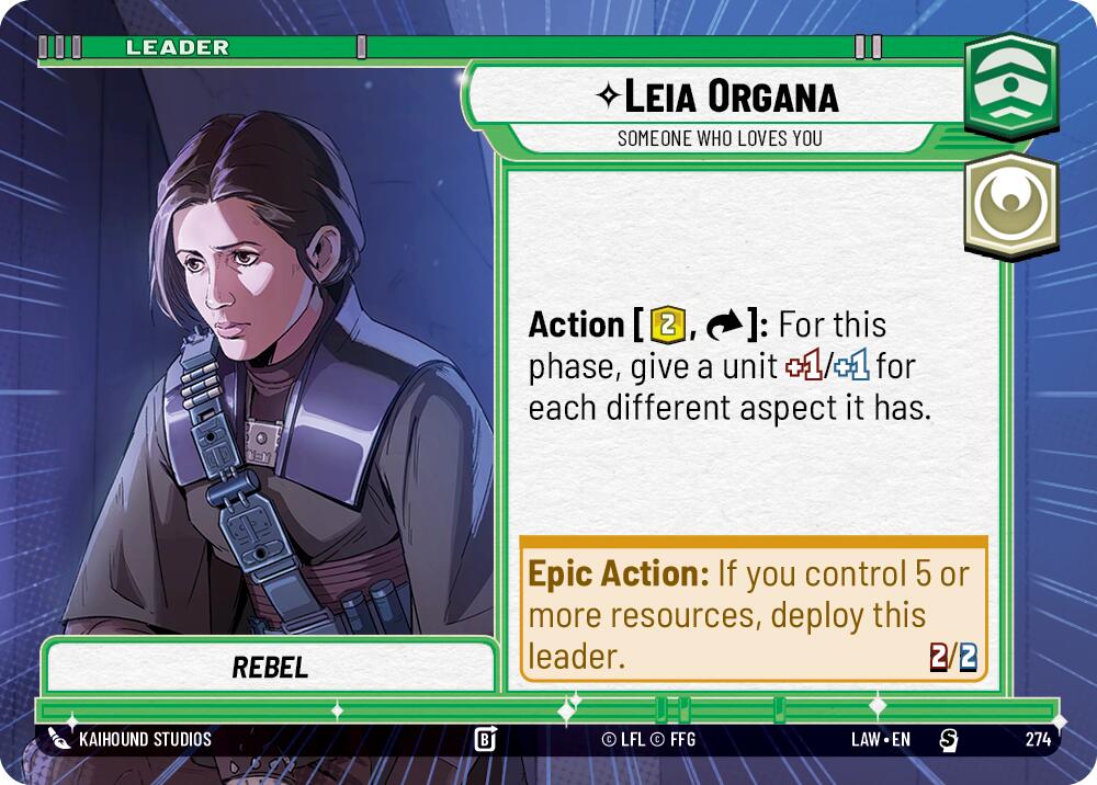 Leia Organa - Someone Who Loves You (Hyperspace) (274) (274) [A Lawless Time] | Exor Games New Glasgow