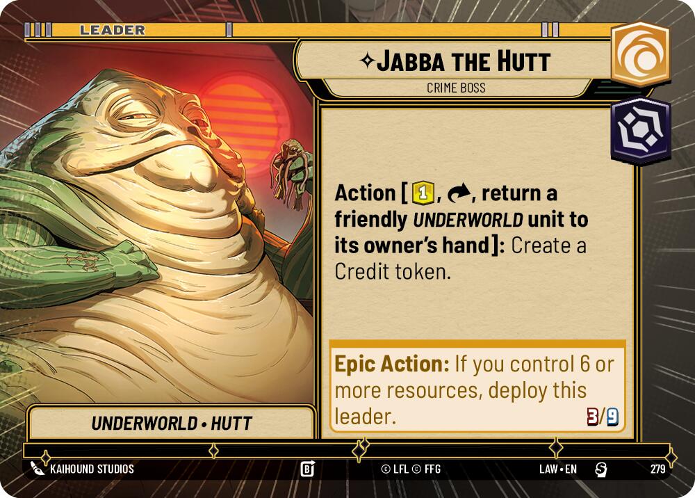 Jabba the Hutt - Crime Boss (Hyperspace) (279) (279) [A Lawless Time] | Exor Games New Glasgow