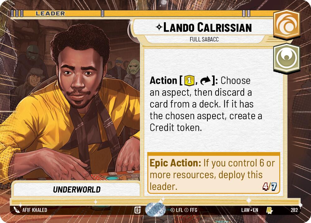 Lando Calrissian - Full Sabacc (Hyperspace) (282) (282) [A Lawless Time] | Exor Games New Glasgow