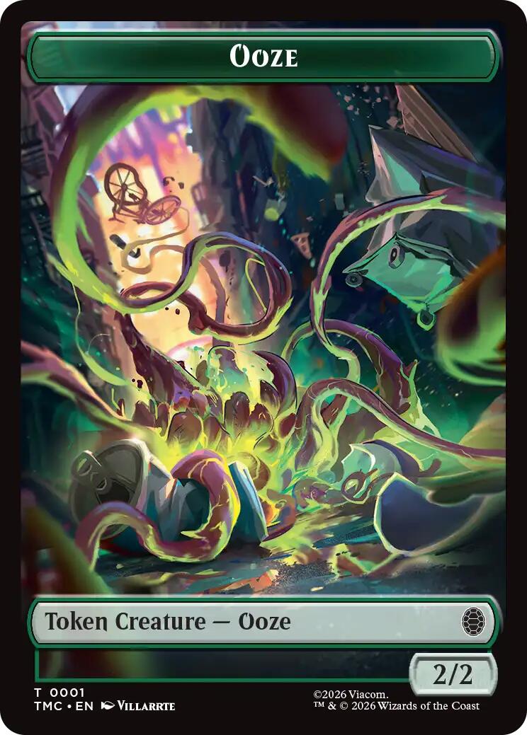 Ooze // Clue Double-Sided Token [Teenage Mutant Ninja Turtles Commander Tokens] | Exor Games New Glasgow